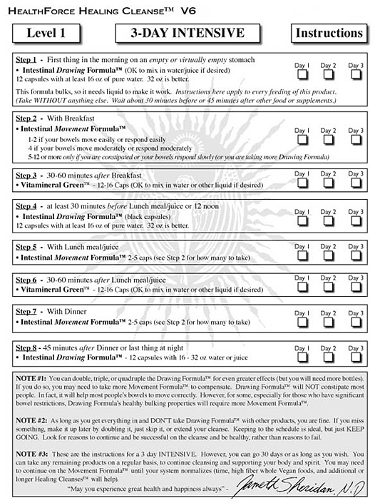Healthforce Healing Cleanse Level 1