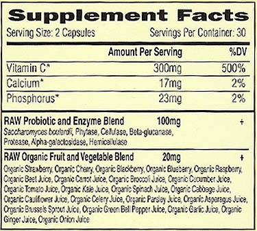 RAW Vitamin C, Vitamin Code, capsules (60 v-caps)
