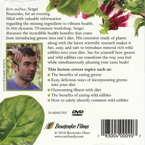 DVD: Miracle of Greens, The: How Greens and Wild Edibles Can Save Your Life