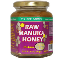 Click to enlarge Raw Manuka Honey, YS Organic (12 oz, 100% raw, Active 15+)