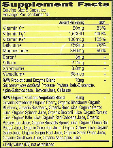 RAW Calcium, Vitamin Code, capsules (75 v-caps)