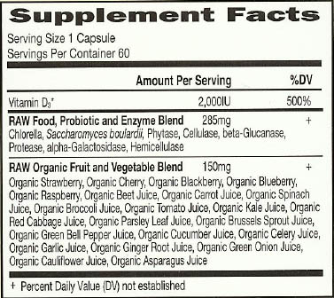 RAW D3, Vitamin Code, capsules (60 v-caps)