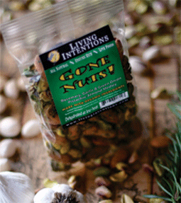 Rosemary Garlic Pistachios & Almonds (3.5 oz, raw, organic ingredients)