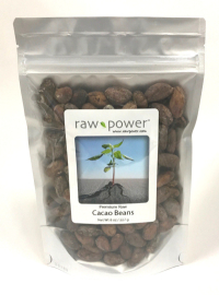Click to enlarge Cacao Beans, with skins, Raw Power (8 oz, Premium)