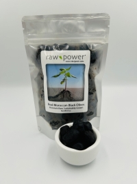 Click to enlarge Olives, Real Moroccan Black Olives, with pits, Raw Power (8 oz, Premium Raw)