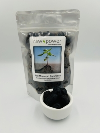 Click to enlarge Olives, Black/Dried/Pitted, Raw Power (7 oz, Premium Raw)