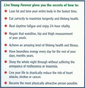 Book: Live Young Forever: 12 Steps to Optimum Health, Fitness and Longevity