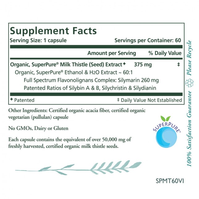 Milk Thistle, organic, Synergy (60 capsules)