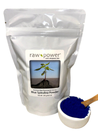 Click to enlarge Blue Spirulina Powder, Raw Power (Phycocyanin Extract, Blue Pigment, 250 grams (8.8 oz), Premium, Raw)