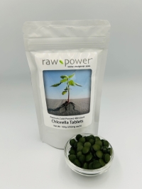 Click to enlarge Wholesale 12x Chlorella cold-pressed tablets, Raw Power (400 count, 100g)