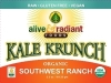 Southwest Ranch Kale Krunch, 2.2 oz (kale chips, raw, organic ingredients)